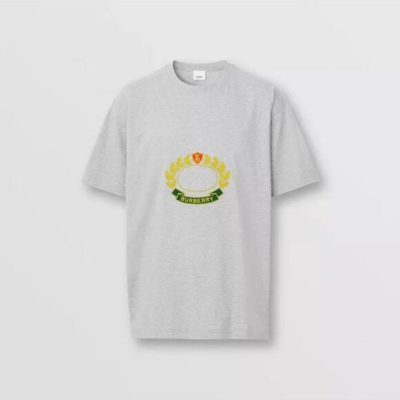 NWT Authentic BURBERRY Oak Leaf Crest Oversized T-Shirt grey - Picture 3 of 4